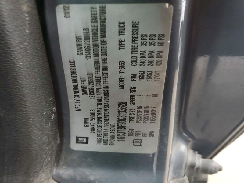 Продаж на аукціоні авто 2012 Chevrolet Colorado, vin: 1GCJTBF93C8133628, номер лоту: 59081646