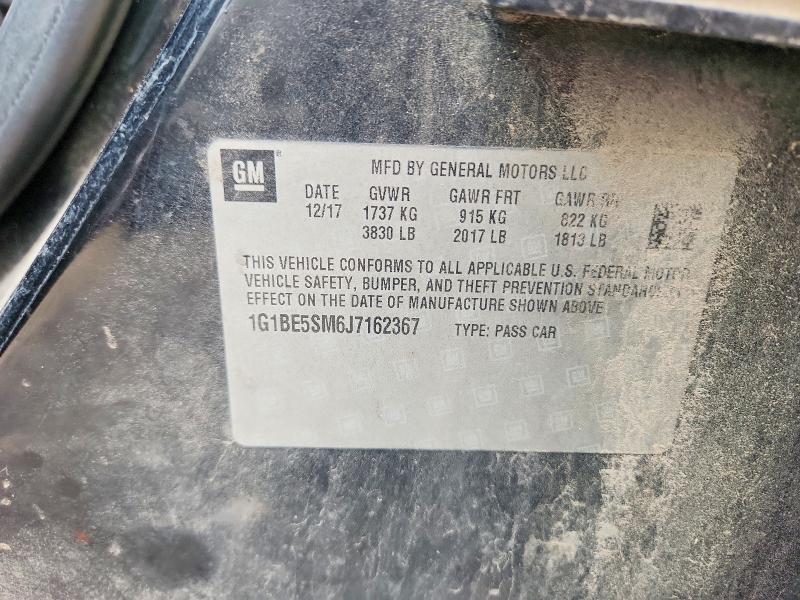 Продажа на аукционе авто 2018 Chevrolet Cruze, vin: 1G1BE5SM6J7162367, номер лота: 57816066