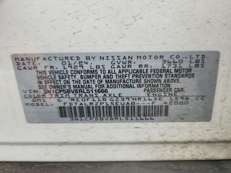 Aukcja sprzedaży 2024 Nissan Kicks, vin: 3N1CP5BV8RL511666, numer aukcji: 55719456