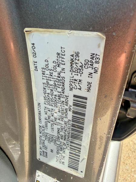 Продаж на аукціоні авто 2004 Toyota Scion, vin: JTLKT334640161379, номер лоту: 56465126