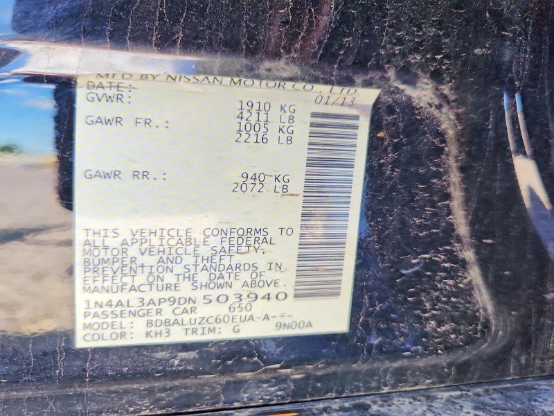Aukcja sprzedaży 2013 Nissan Altima, vin: 1N4AL3AP9DN503940, numer aukcji: 56172876