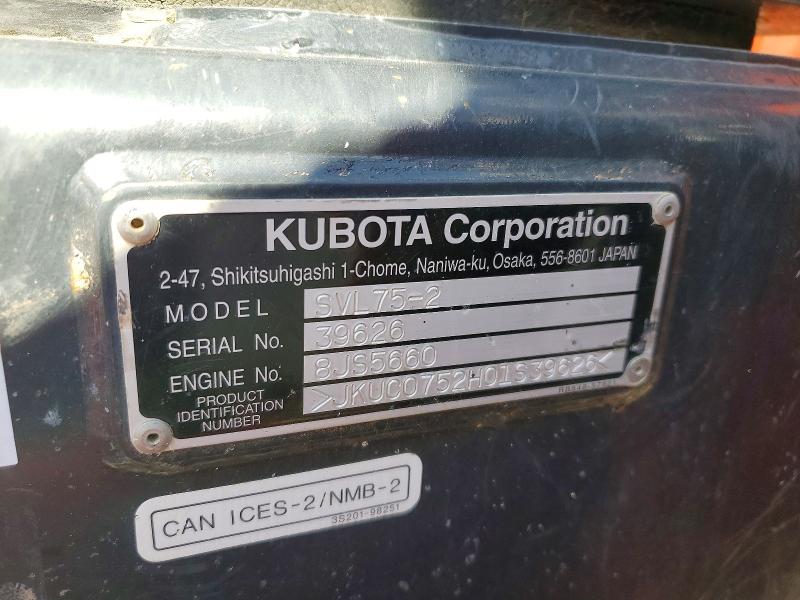 Продажа на аукционе авто 2019 Kubota Svl75-2, vin: JKUC0752H01S39626, номер лота: 56769076