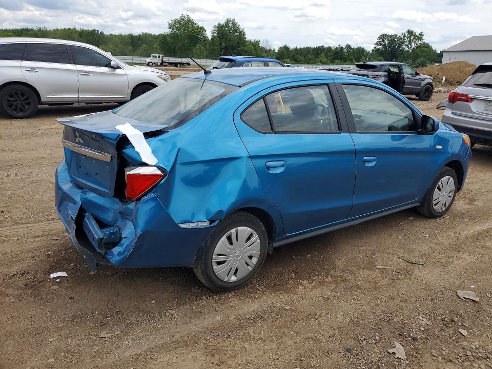 57729116 :رقم المزاد ، ML32FUFJ3RHF13729 vin ، 2024 Mitsubishi Mirage مزاد بيع