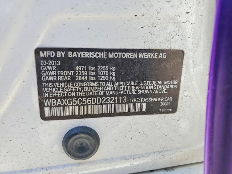 Продаж на аукціоні авто 2013 Bmw 528, vin: WBAXG5C56DD232113, номер лоту: 57394656