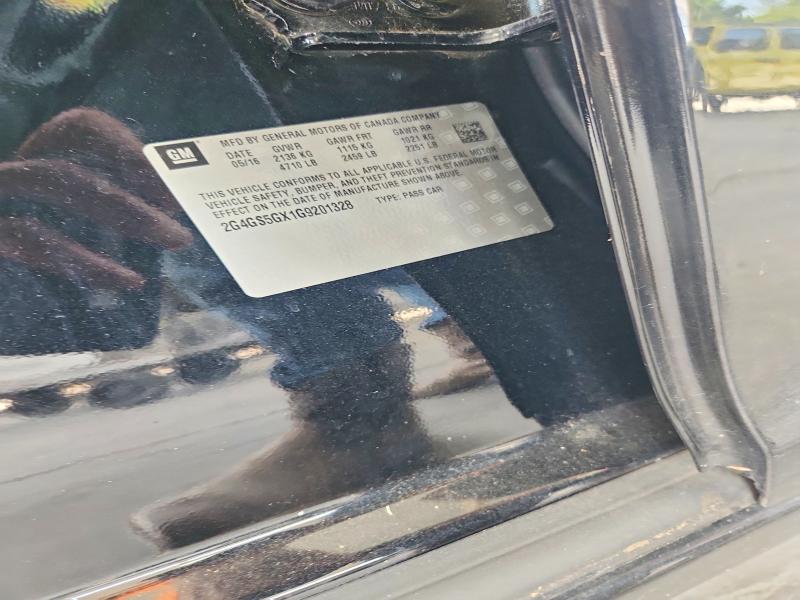 59182986 :رقم المزاد ، 2G4GS5GX1G9201328 vin ، 2016 Buick Regal مزاد بيع