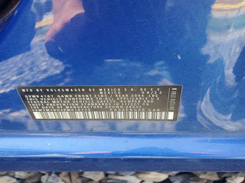 Продажа на аукционе авто 2023 Volkswagen Jetta, vin: 3VW7M7BU2PM010772, номер лота: 55518356