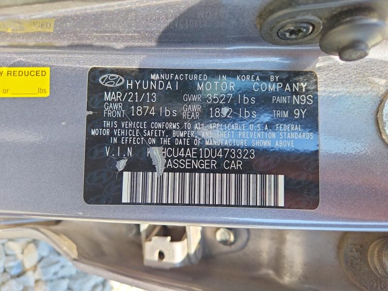 Продаж на аукціоні авто 2013 Hyundai Accent, vin: KMHCU4AE1DU473323, номер лоту: 59083276
