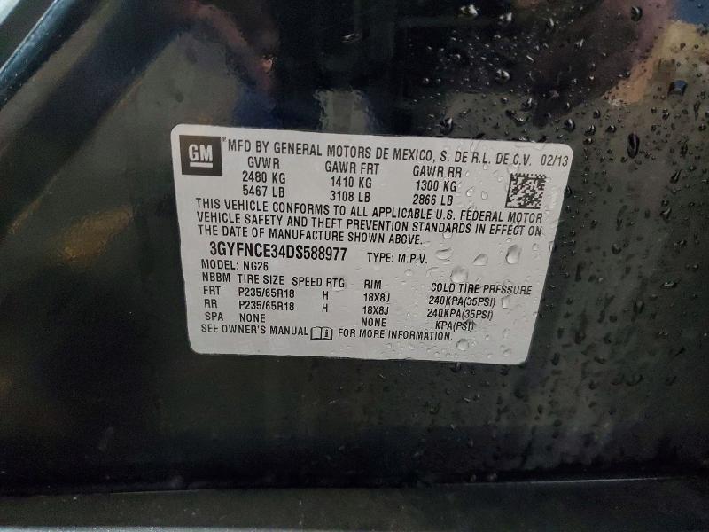 Продаж на аукціоні авто 2013 Cadillac Srx, vin: 3GYFNCE34DS588977, номер лоту: 56738666