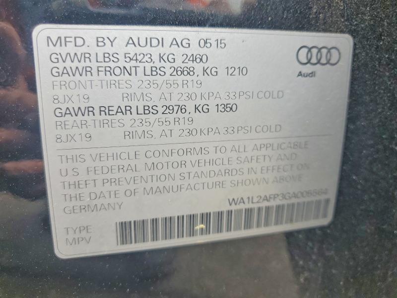 55557026 :رقم المزاد ، WA1L2AFP3GA005564 vin ، 2016 Audi Q5 مزاد بيع
