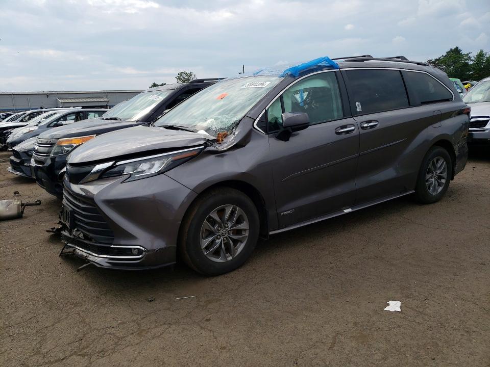 2021 Toyota Sienna მანქანა იყიდება აუქციონზე, vin: 5TDYSKFC1MS029908, აუქციონის ნომერი: 58890386