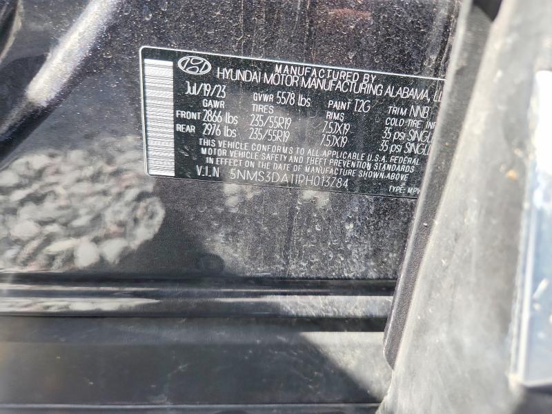 54665986 :رقم المزاد ، 5NMS3DA11PH013784 vin ، 2023 Hyundai Santa Fe مزاد بيع