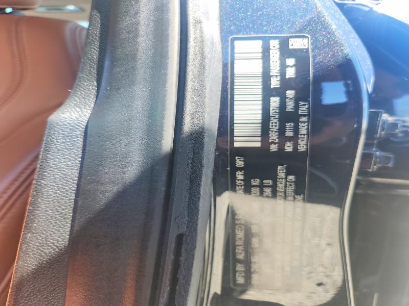 54707576 :رقم المزاد ، ZARFAEEN1J7570838 vin ، 2018 Alfa Romeo Giulia مزاد بيع