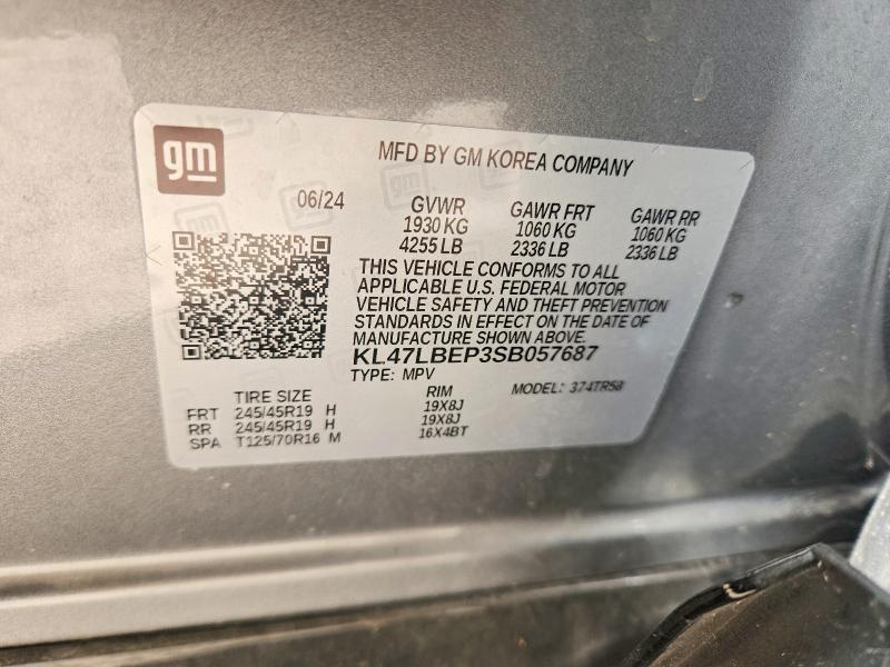 Aukcja sprzedaży 2025 Buick Envista, vin: KL47LBEP3SB057687, numer aukcji: 57221696