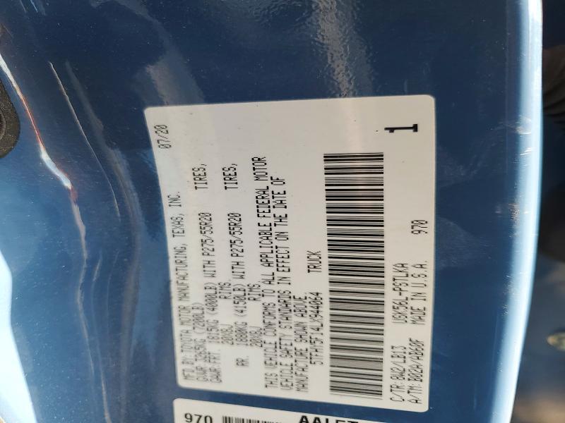Продаж на аукціоні авто 2020 Toyota Tundra, vin: 5TFHY5F14LX944064, номер лоту: 58112956
