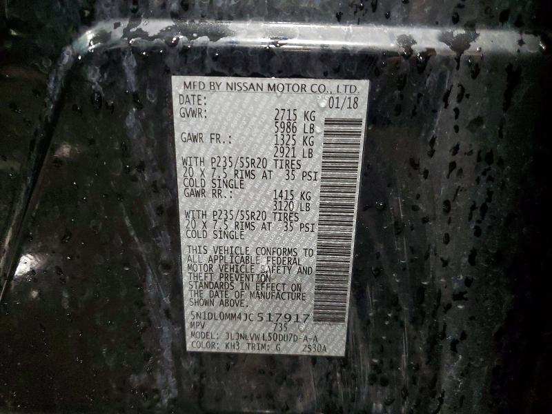 Продаж на аукціоні авто 2018 Infiniti Qx60, vin: 5N1DL0MM4JC517917, номер лоту: 59016196