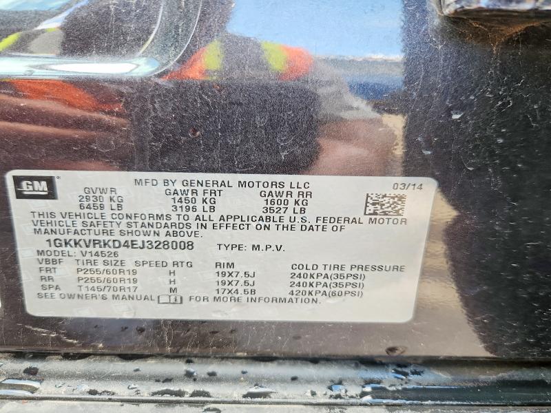 Aukcja sprzedaży 2014 Gmc Acadia, vin: 1GKKVRKD4EJ328008, numer aukcji: 58804606