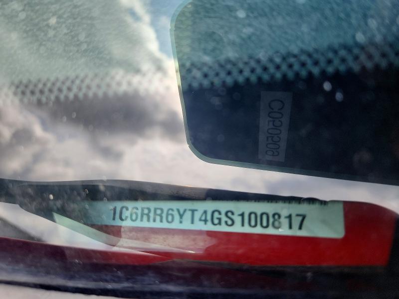 Aukcja sprzedaży 2016 Ram 1500, vin: 1C6RR6YT4GS100817, numer aukcji: 57950056