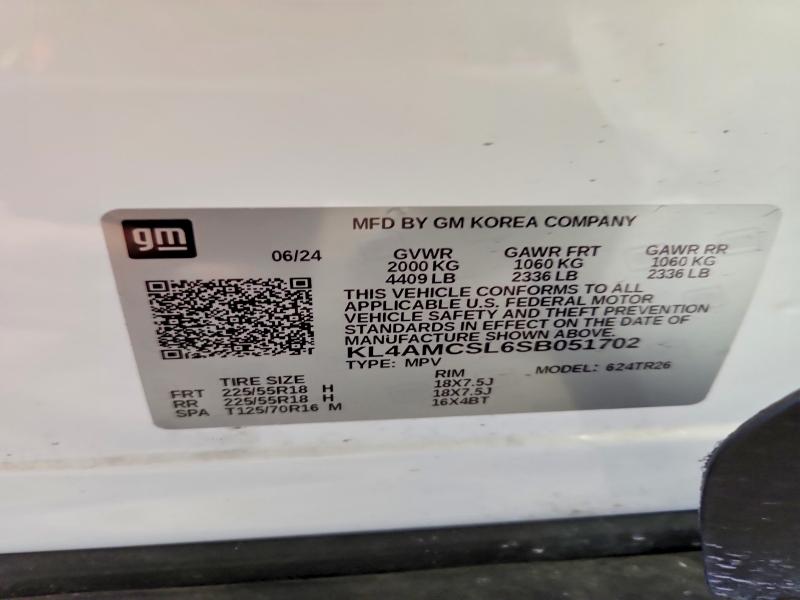 57472926 :رقم المزاد ، KL4AMCSL6SB051702 vin ، 2025 Buick Encore Gx مزاد بيع