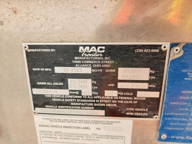 Продажа на аукционе авто 2024 Mac Unknown, vin: 5MAMN4824RW072094, номер лота: 56963226
