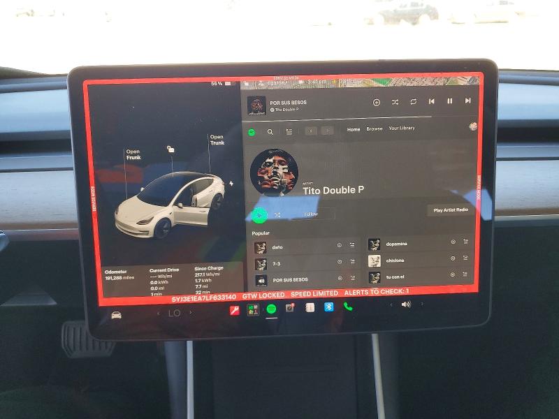 Продажа на аукционе авто 2020 Tesla Model 3, vin: 5YJ3E1EA7LF633140, номер лота: 56941446