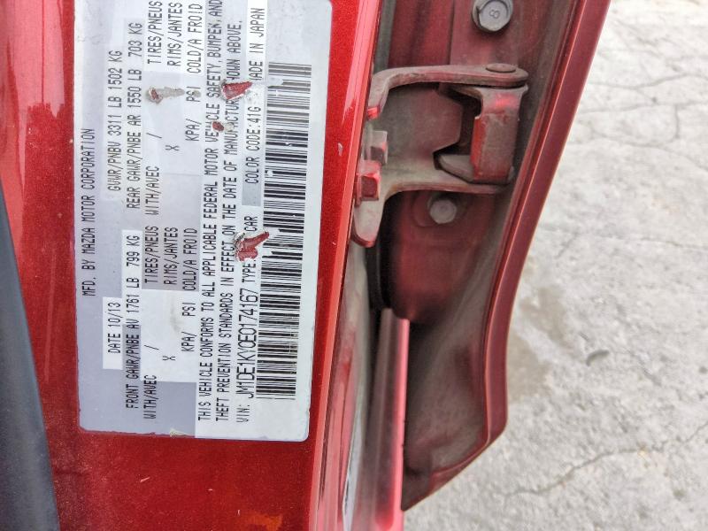 56693106 :رقم المزاد ، JM1DE1KY0E0174167 vin ، 2014 Mazda Mazda2 مزاد بيع