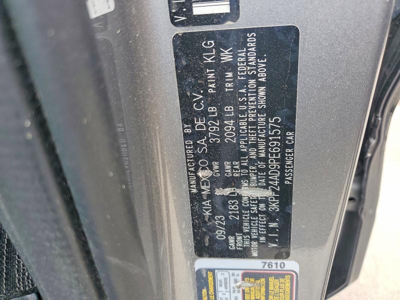 57177426 :رقم المزاد ، 3KPF24AD9PE691575 vin ، 2023 Kia Forte مزاد بيع