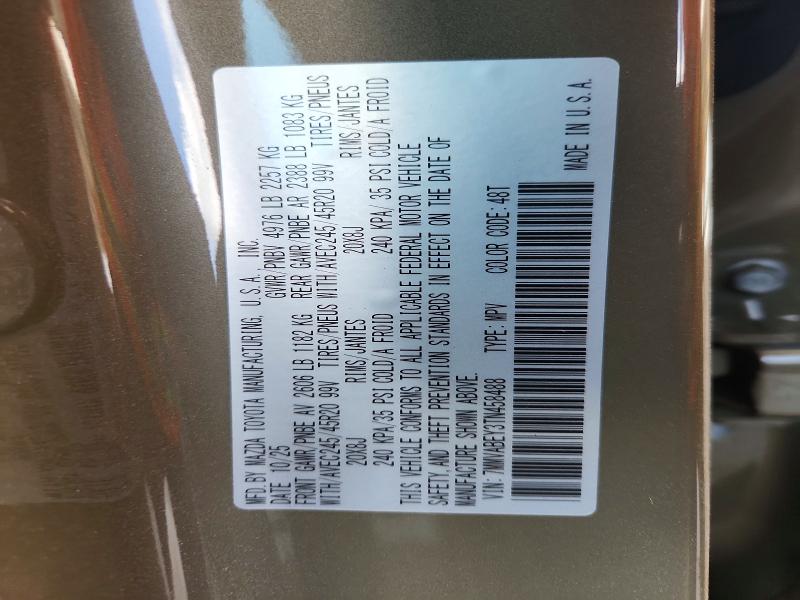 73341835 :رقم المزاد ، 7MMVABEY3TN458488 vin ، 2026 Mazda Cx-50 مزاد بيع