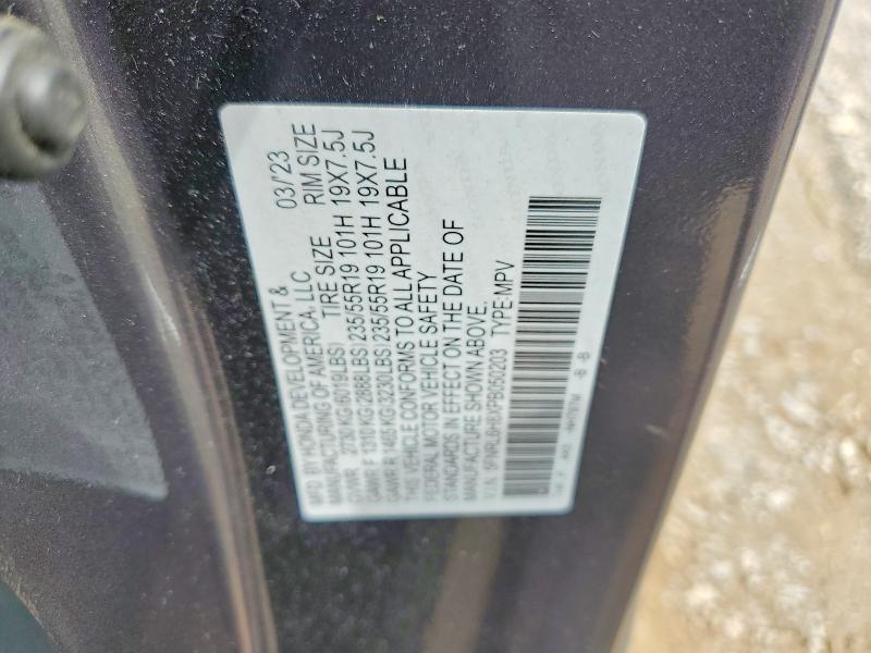 Aukcja sprzedaży 2023 Honda Odyssey, vin: 5FNRL6H8XPB050203, numer aukcji: 57709866