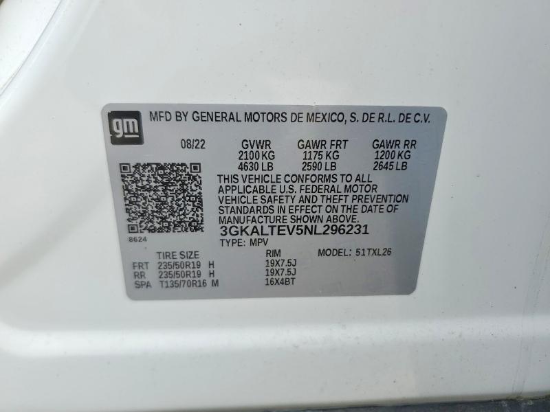 Продаж на аукціоні авто 2022 Gmc Terrain, vin: 3GKALTEV5NL296231, номер лоту: 57706396