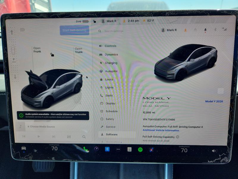 Aukcja sprzedaży 2026 Tesla Model Y, vin: 7SAYGDEE4TF377496, numer aukcji: 57260886