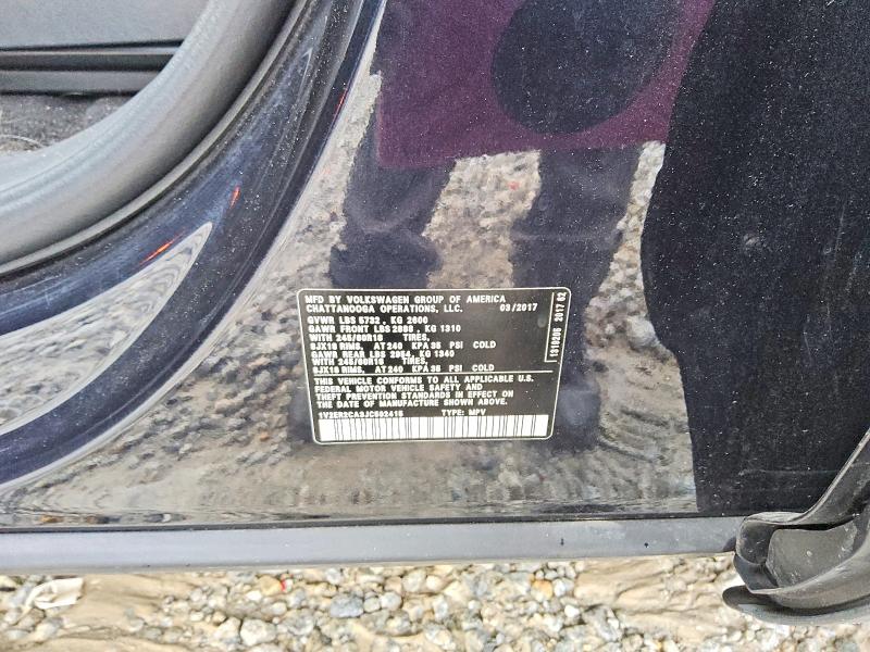 Aukcja sprzedaży 2018 Volkswagen Atlas, vin: 1V2ER2CA3JC502415, numer aukcji: 57901016