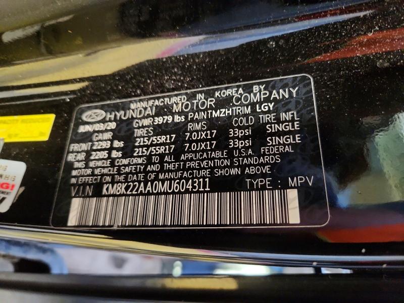 54849246 :رقم المزاد ، KM8K22AA0MU604311 vin ، 2021 Hyundai Kona مزاد بيع