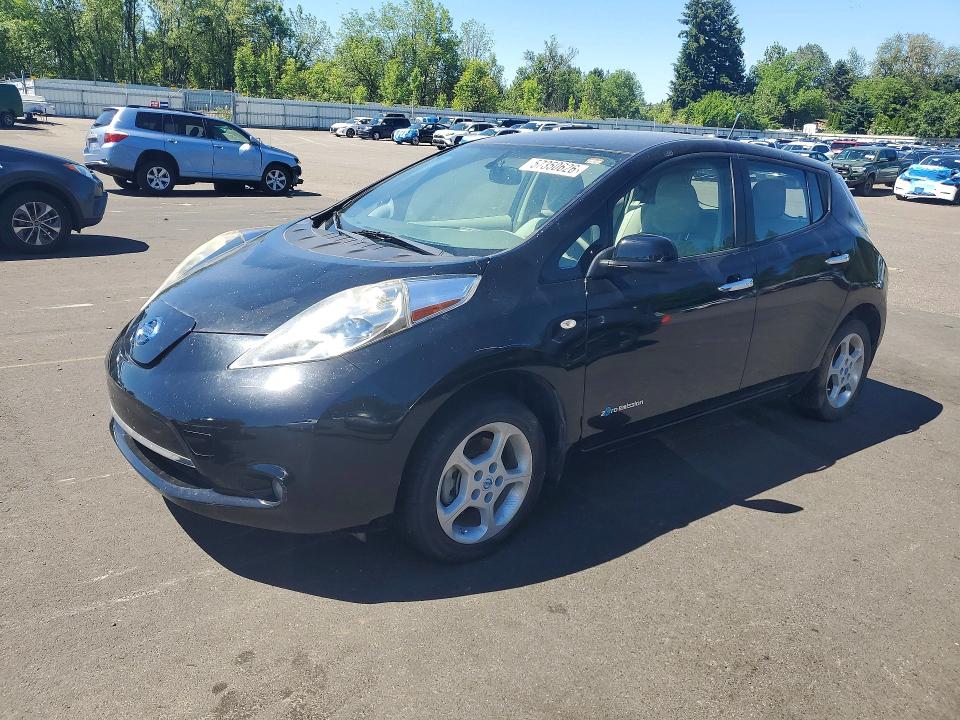 2011 Nissan Leaf მანქანა იყიდება აუქციონზე, vin: JN1AZ0CP5BT000616, აუქციონის ნომერი: 57350626