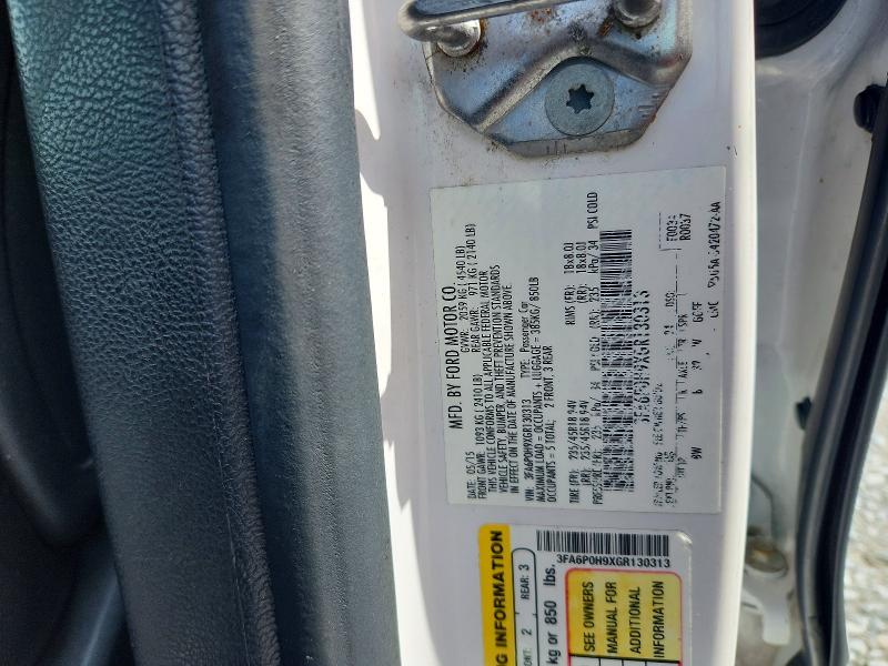 2016 Ford Fusion მანქანა იყიდება აუქციონზე, vin: 3FA6P0H9XGR130313, აუქციონის ნომერი: 58603276