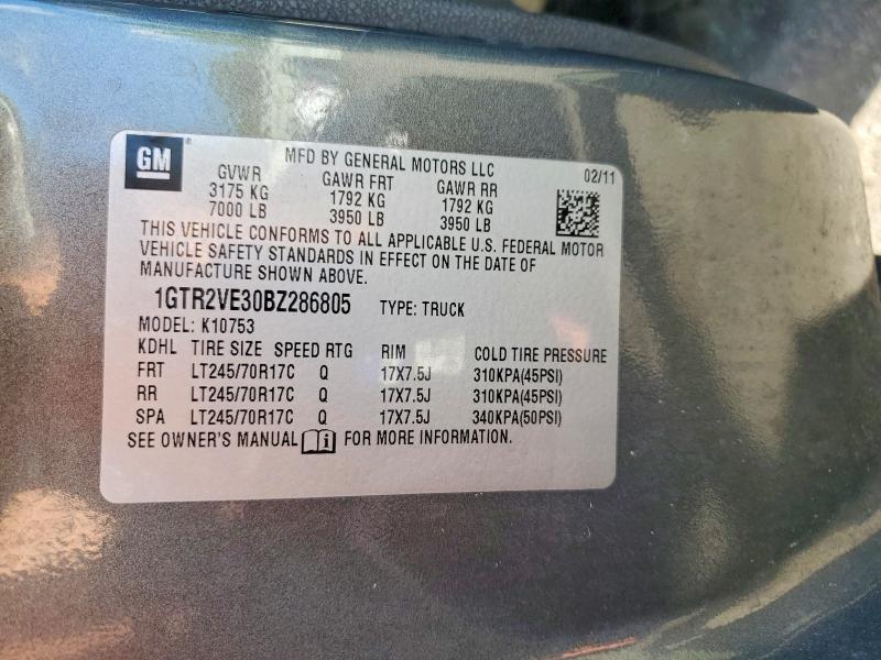 Продаж на аукціоні авто 2011 Gmc Sierra, vin: 1GTR2VE30BZ286805, номер лоту: 58704836