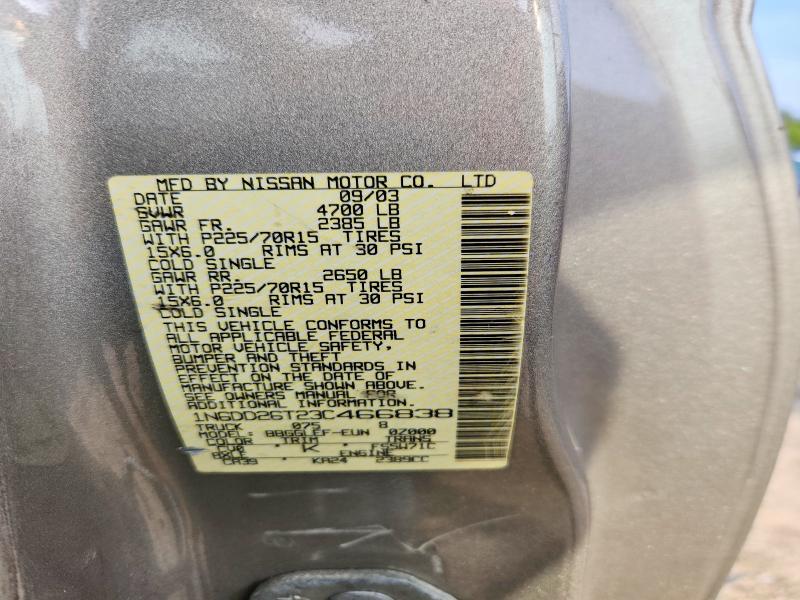 Продаж на аукціоні авто 2003 Nissan Frontier, vin: 1N6DD26T23C466838, номер лоту: 56657926