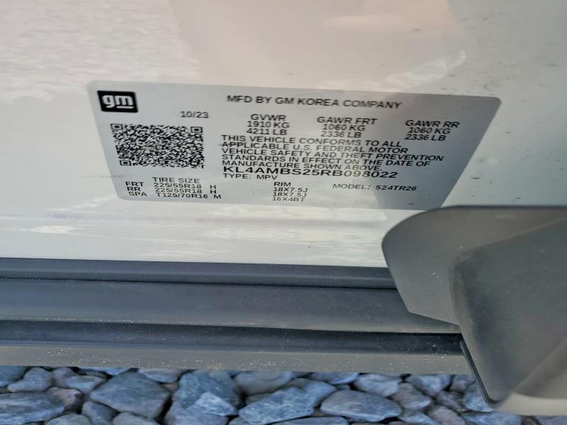 2024 Buick Encore Gx მანქანა იყიდება აუქციონზე, vin: KL4AMBS25RB098022, აუქციონის ნომერი: 56696366