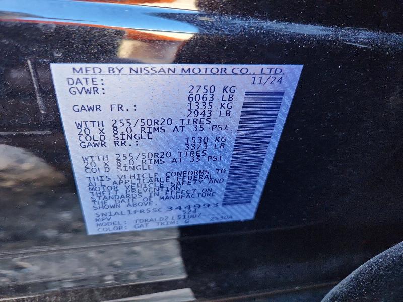 Продаж на аукціоні авто 2025 Infiniti Qx60, vin: 5N1AL1FR5SC344993, номер лоту: 55987066