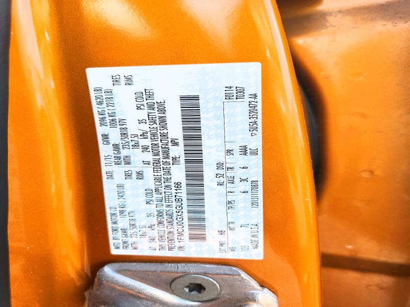 56595666 :رقم المزاد ، 1FMCU0GX5GUB71166 vin ، 2016 Ford Escape مزاد بيع