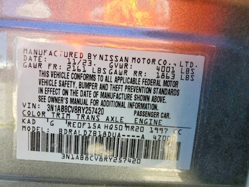 58582196 :رقم المزاد ، 3N1AB8CV8RY257420 vin ، 2024 Nissan Sentra مزاد بيع
