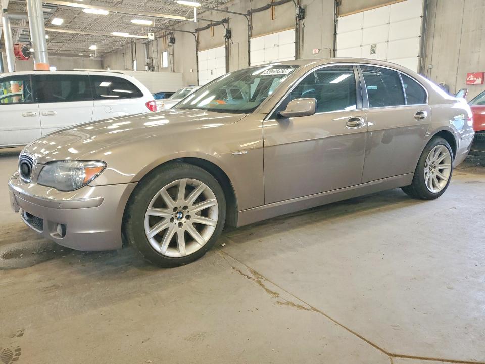 2006 Bmw 750 მანქანა იყიდება აუქციონზე, vin: WBAHL83556DT02687, აუქციონის ნომერი: 55890306
