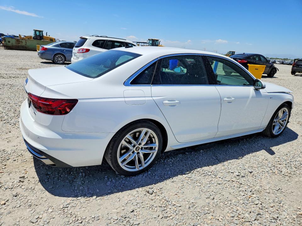 2023 Audi A4 მანქანა იყიდება აუქციონზე, vin: WAUEAAF4XPN011309, აუქციონის ნომერი: 58186636