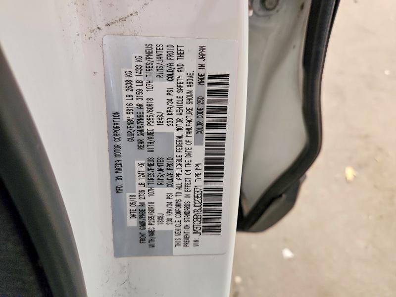 Продажа на аукционе авто 2018 Mazda Cx-9, vin: JM3TCBBY8J0235371, номер лота: 56081236