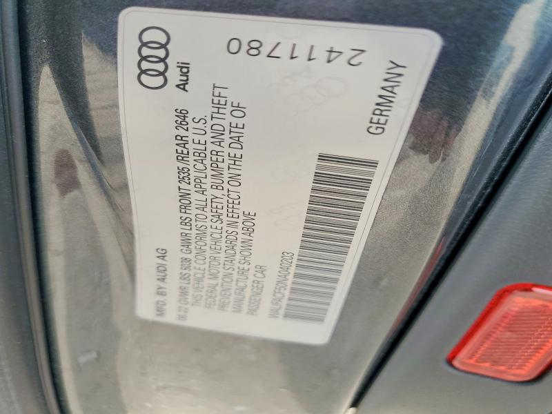 Aukcja sprzedaży 2022 Audi A5, vin: WAUFACF50NA040203, numer aukcji: 57612036