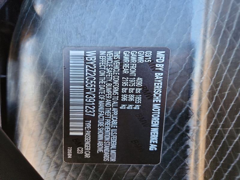 Aukcja sprzedaży 2015 Bmw I8, vin: WBY2Z2C55FV391237, numer aukcji: 56570696