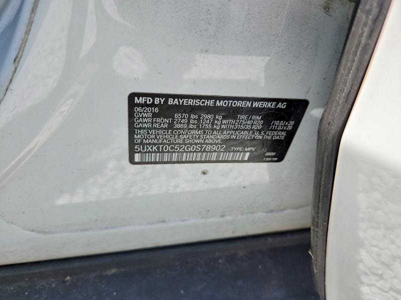 Продаж на аукціоні авто 2016 Bmw X5, vin: 5UXKT0C52G0S78902, номер лоту: 58459396