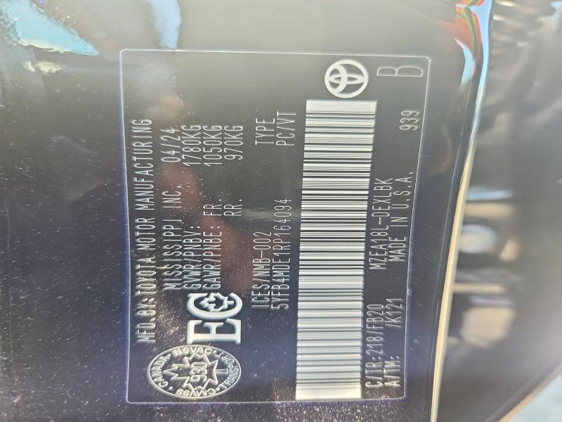 Продаж на аукціоні авто 2024 Toyota Corolla, vin: 5YFB4MDE1RP164094, номер лоту: 58824636