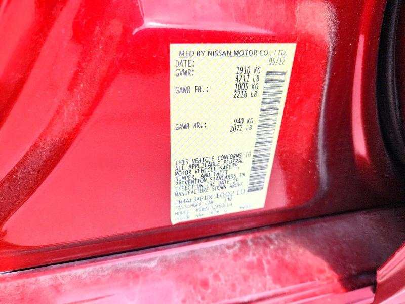 Продаж на аукціоні авто 2013 Nissan Altima, vin: 1N4AL3AP1DC100210, номер лоту: 57559946