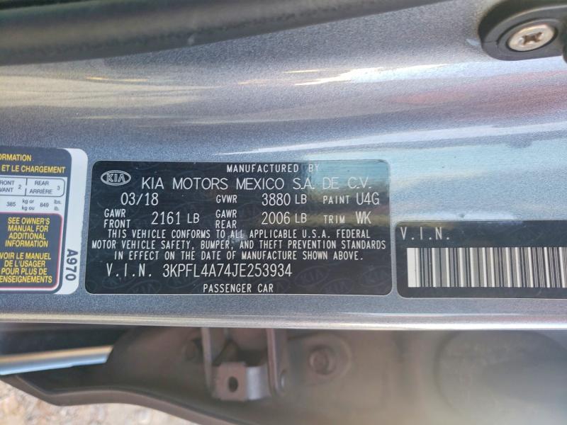 Продаж на аукціоні авто 2018 Kia Forte, vin: 3KPFL4A74JE253934, номер лоту: 56293666