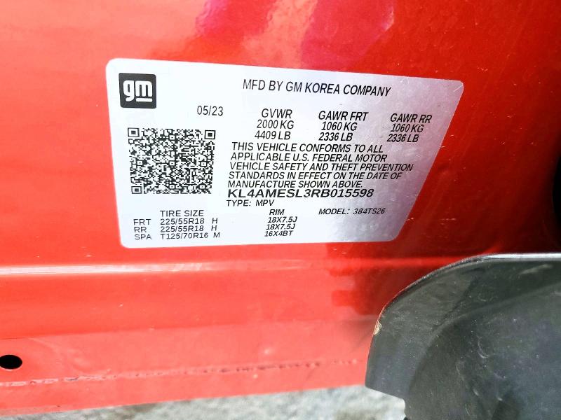 58971276 :رقم المزاد ، KL4AMESL3RB015598 vin ، 2024 Buick Encore Gx مزاد بيع